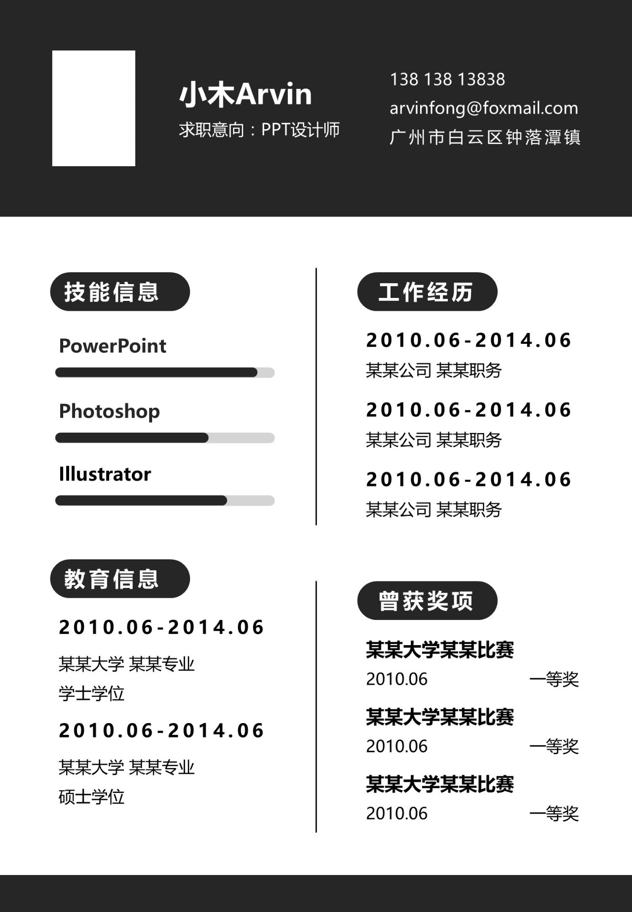 通过率最高的简历模板,如何写好通过率高的简历