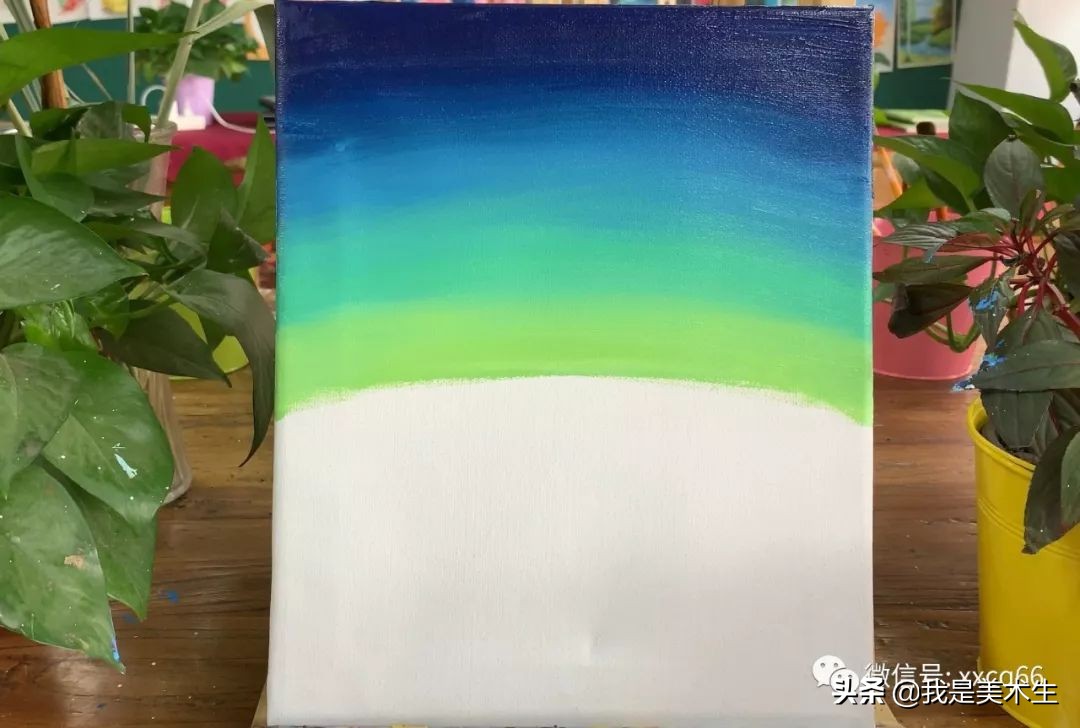 油画风景简单入门儿童,油画星空秋千怎么画