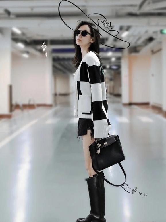 王子文日常运动鞋穿搭,小个子穿平底鞋如何显高