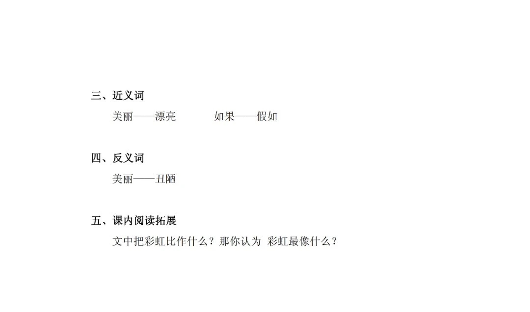一语下全册生字（音序、部首、笔画、组词）+近反义词+词语解释
