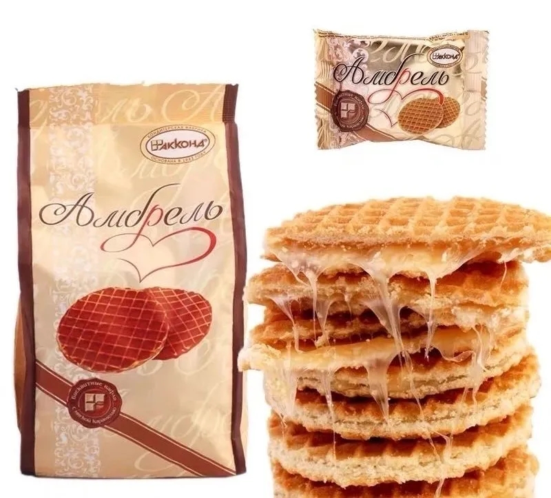 俄罗斯蜂蜜拉丝饼干推荐,俄罗斯甜到腻的夹心饼干