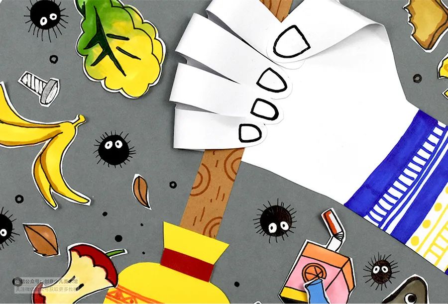 儿童画创意教程线描,有关于劳动的创意儿童画