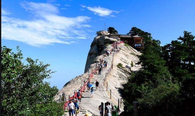 华山免票爬山,华山免门票爬山