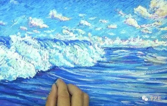 重彩油画棒教程简单,油画棒超美超简单