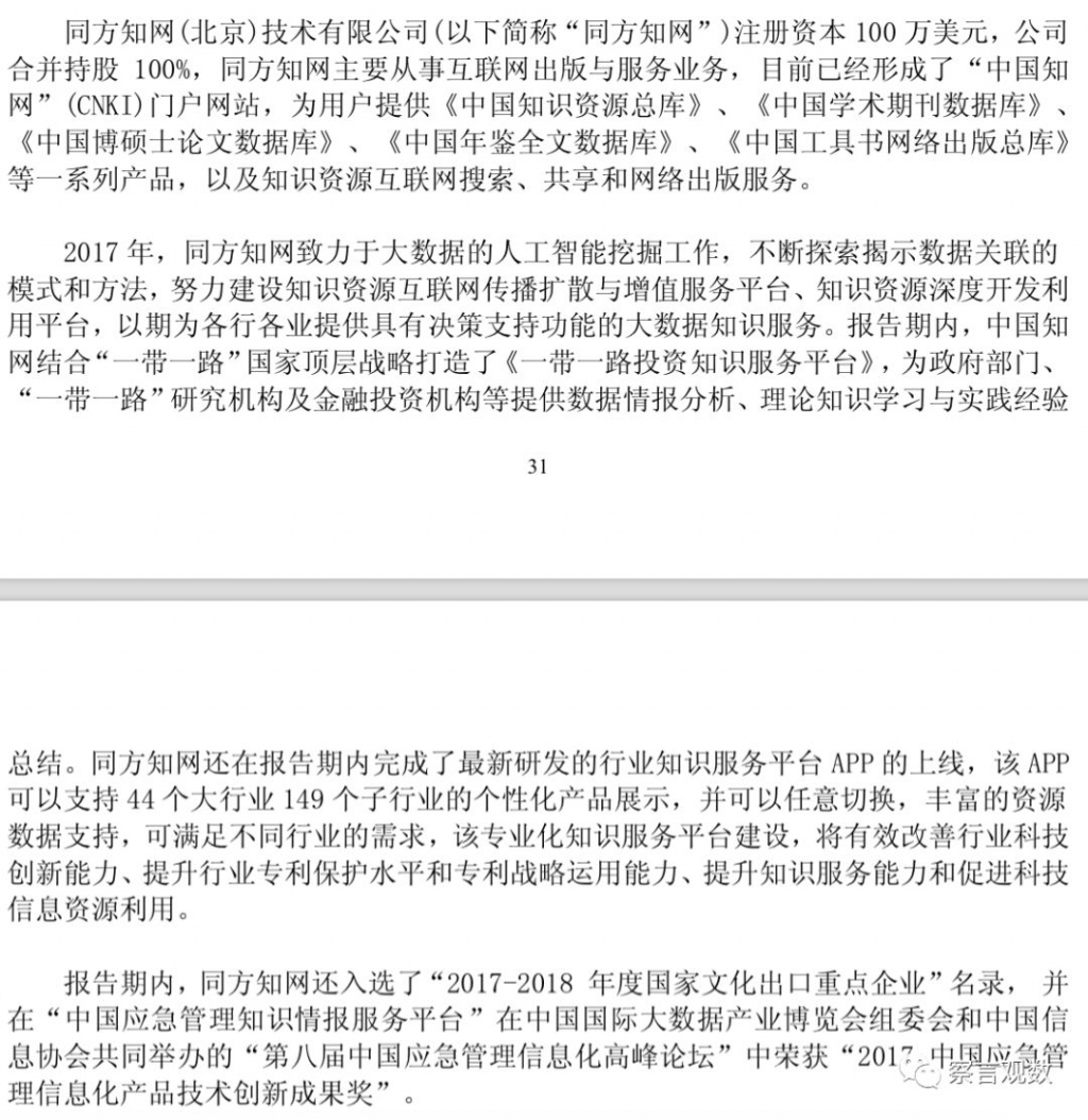 知网毛利多少,知网一年盈利