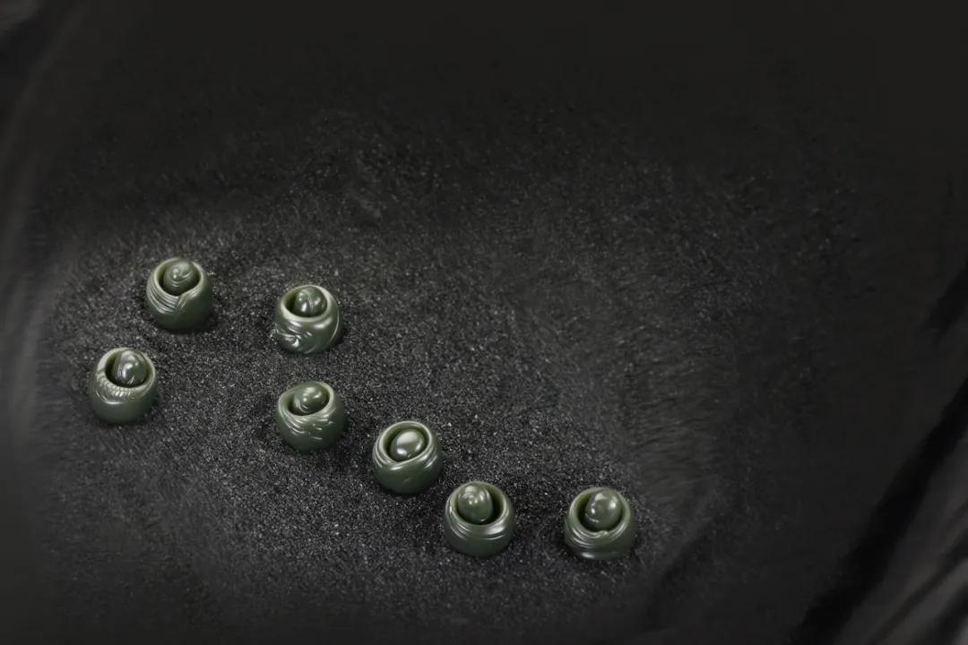 双色和田玉扳指,极品和田籽料玉扳指