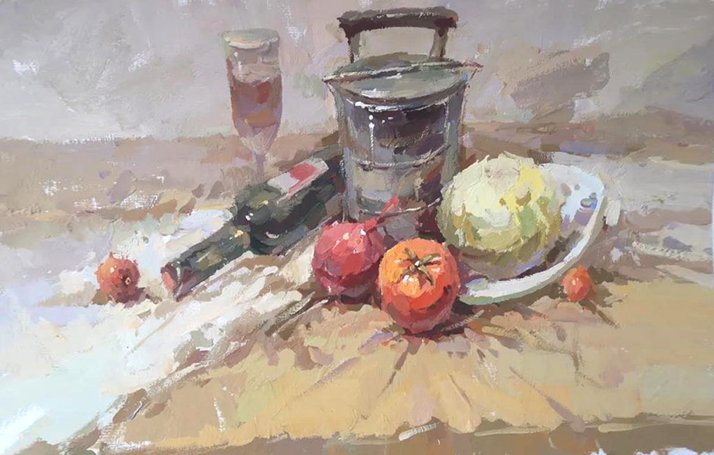 学画画是什么样子的,第一次画色彩都什么样子