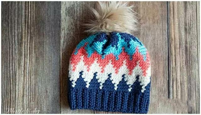 1-3岁宝宝护耳帽子钩法图解,漂亮老太太帽子的编织方法图解