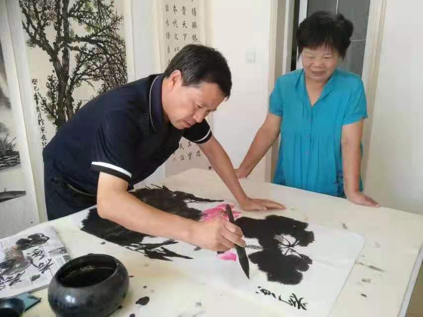 付帮合的书法作品,笔中情书法指导