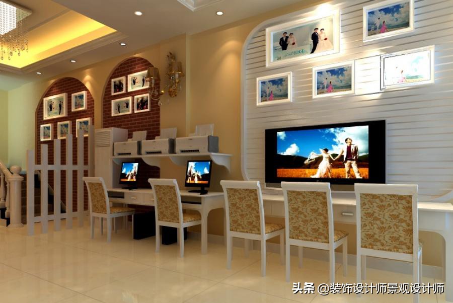 儿童影楼摄影实景布置,婚纱影楼设计功能分区