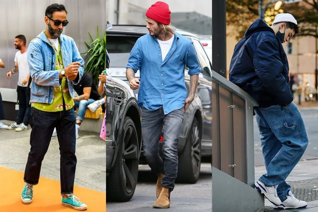 直筒潮流牛仔裤男士穿搭,今年流行哪些牛仔裤款式好看男