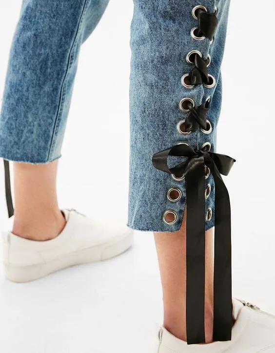 牛仔裤不好看怎么用皮筋改,牛仔裤不穿怎么改造包包