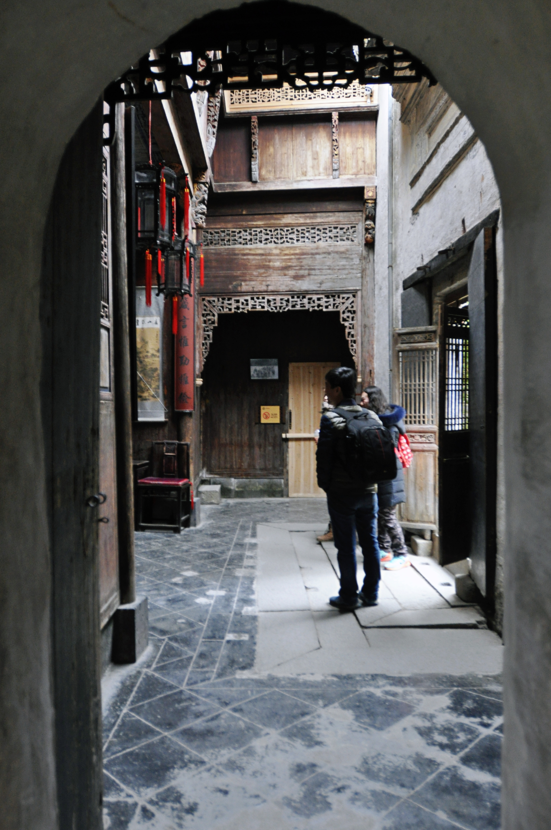 徽派村落宏村风景,山为牛头树为角的意思