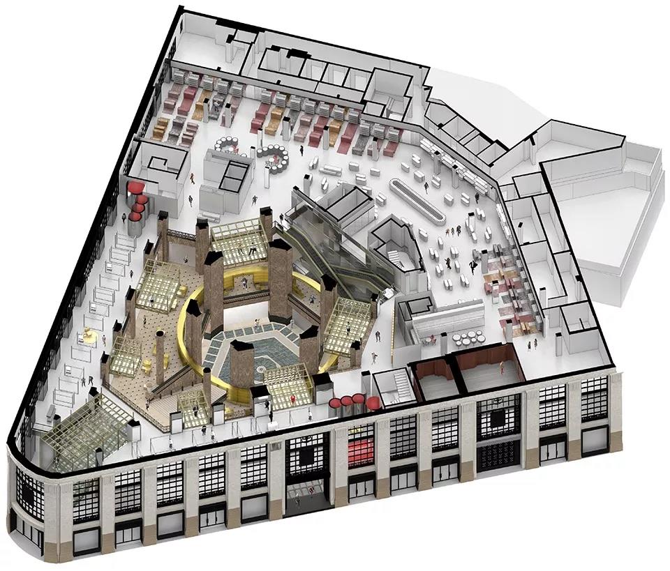 一个艺术兼商业的多维日常空间,商业与艺术结合的设计