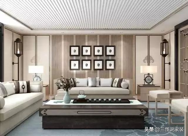 电视背景墙与沙发墙不对称效果图,现在装修沙发背景墙流行什么风格