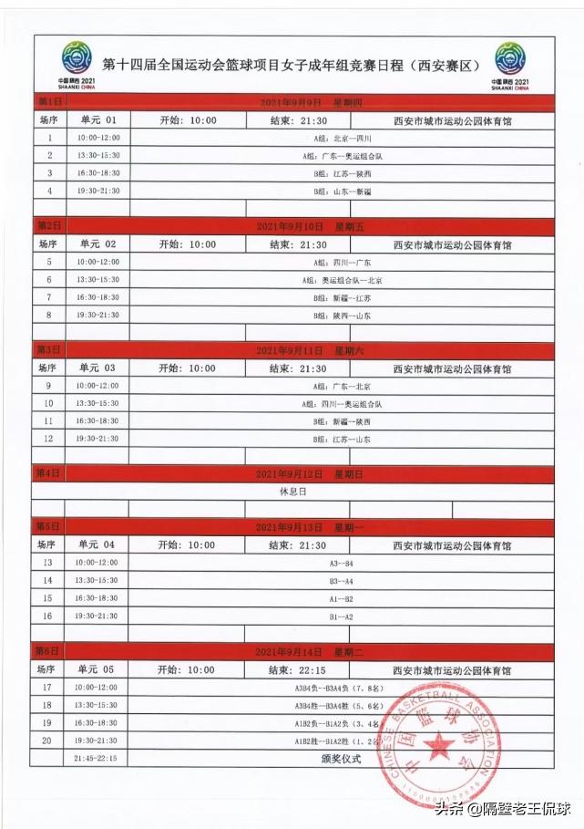 全运会u22辽篮广东赛程,全运会辽篮vs广东