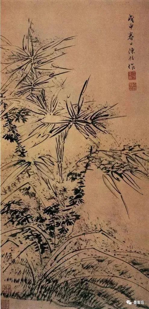 当代画墨竹大师的画,墨竹图绘画欣赏