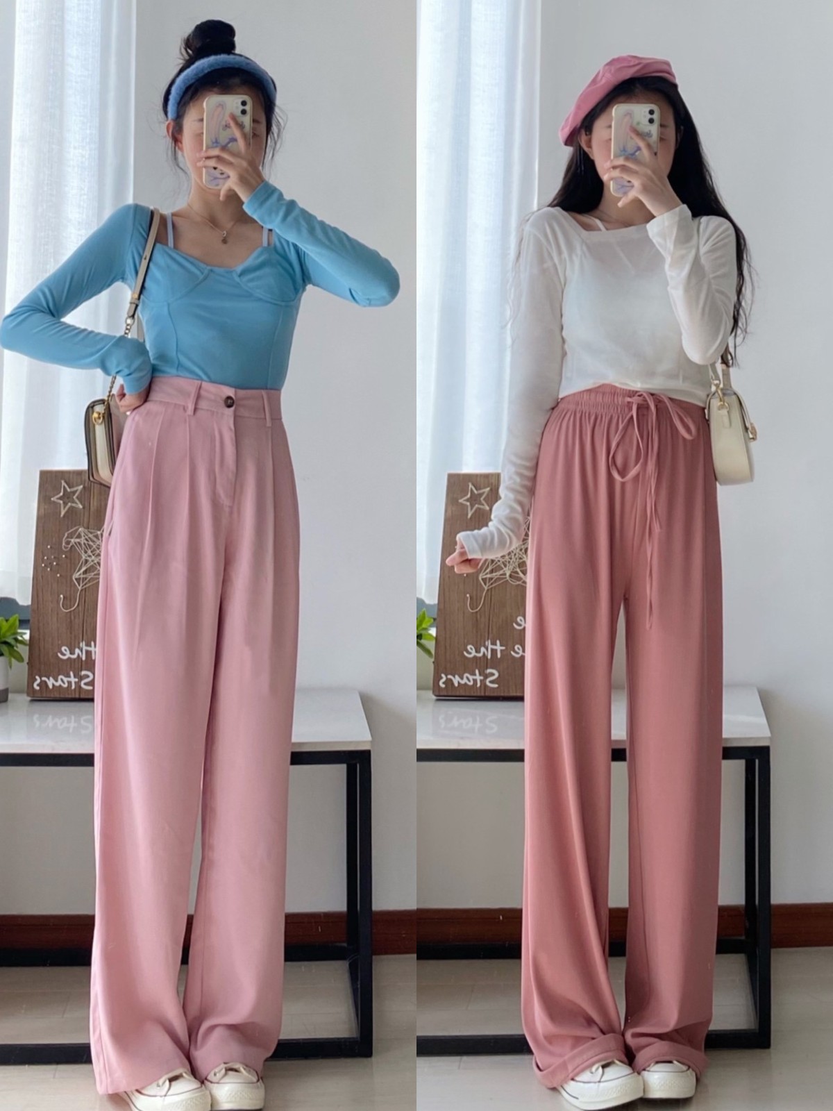 阔腿裤夏天配什么t恤衫好看,夏天阔腿裤搭配什么t恤好看