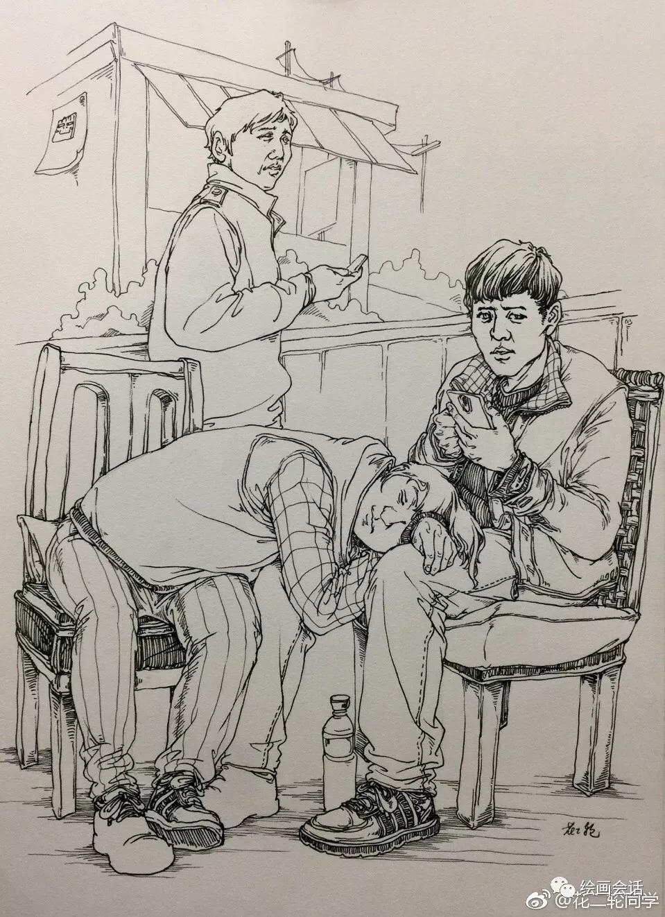 简单钢笔山水速写临摹图片,钢笔速写临摹推荐