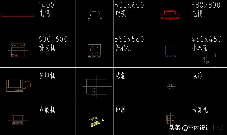 会议桌cad平面图,办公家具cad模板
