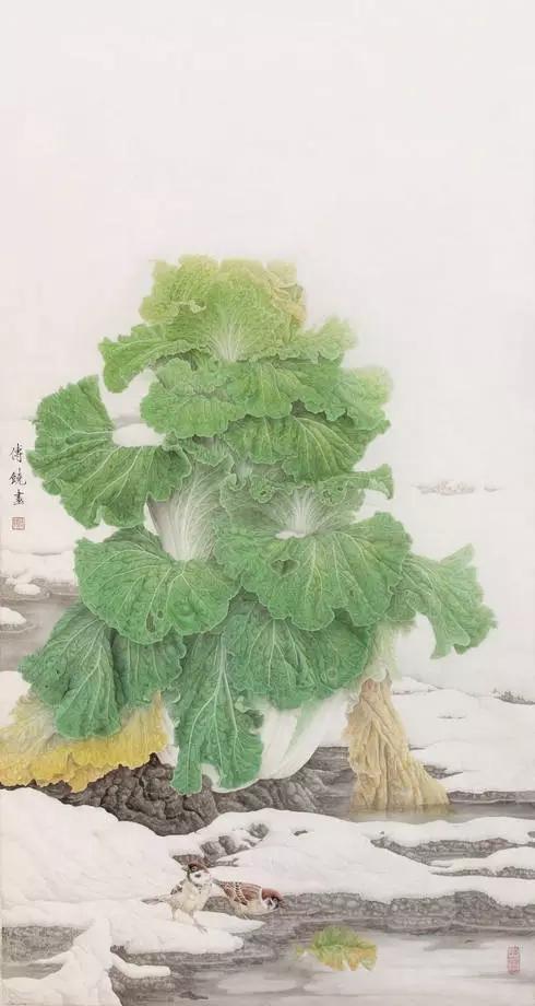 画白菜技法,3d白菜画