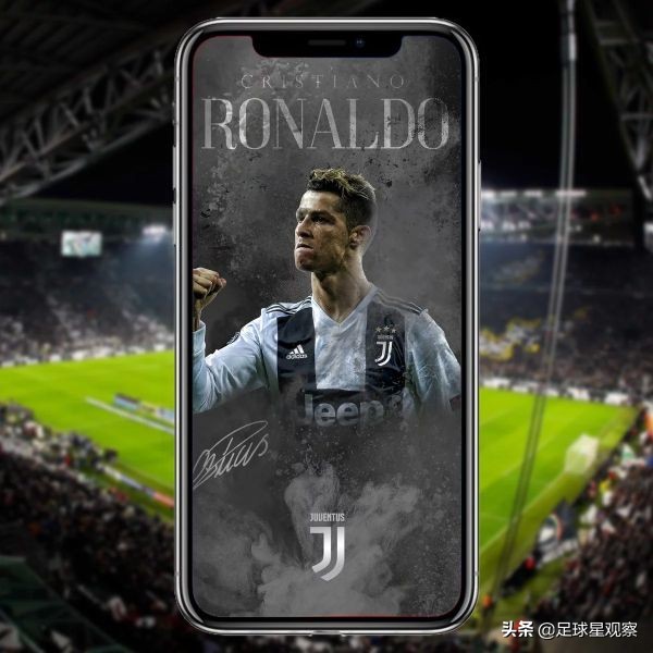 尤文图斯c罗超清手机壁纸最新,梅西c罗壁纸手机超清全面屏