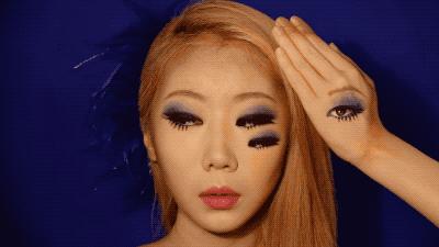 她在画画,神奇的视觉错觉画画