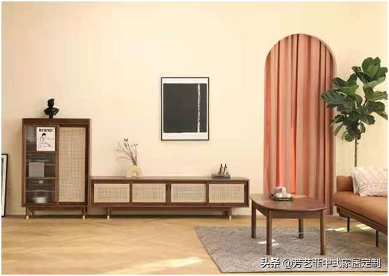 新中式客厅电视柜效果图,餐厅客厅电视柜隔断柜新中式