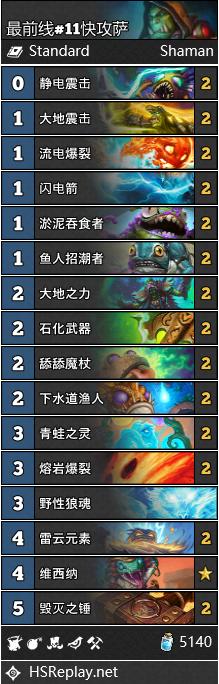 炉石传说新赛季标准卡组推荐,炉石传说目前最强卡组