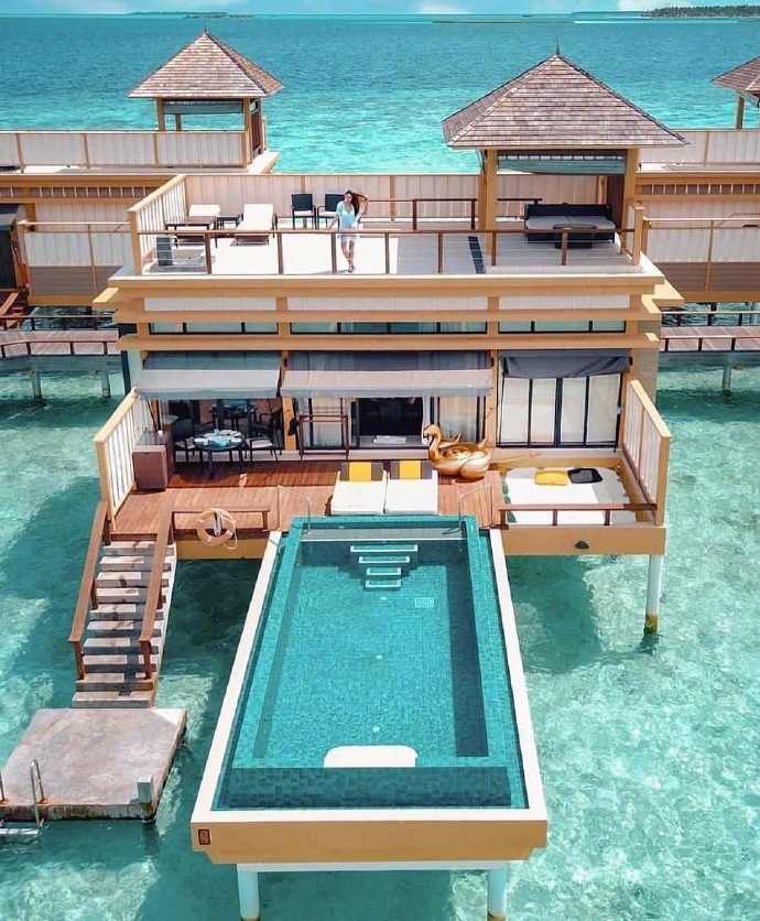 双层梦幻水屋，你要的马尔代夫性价比最高六星岛
