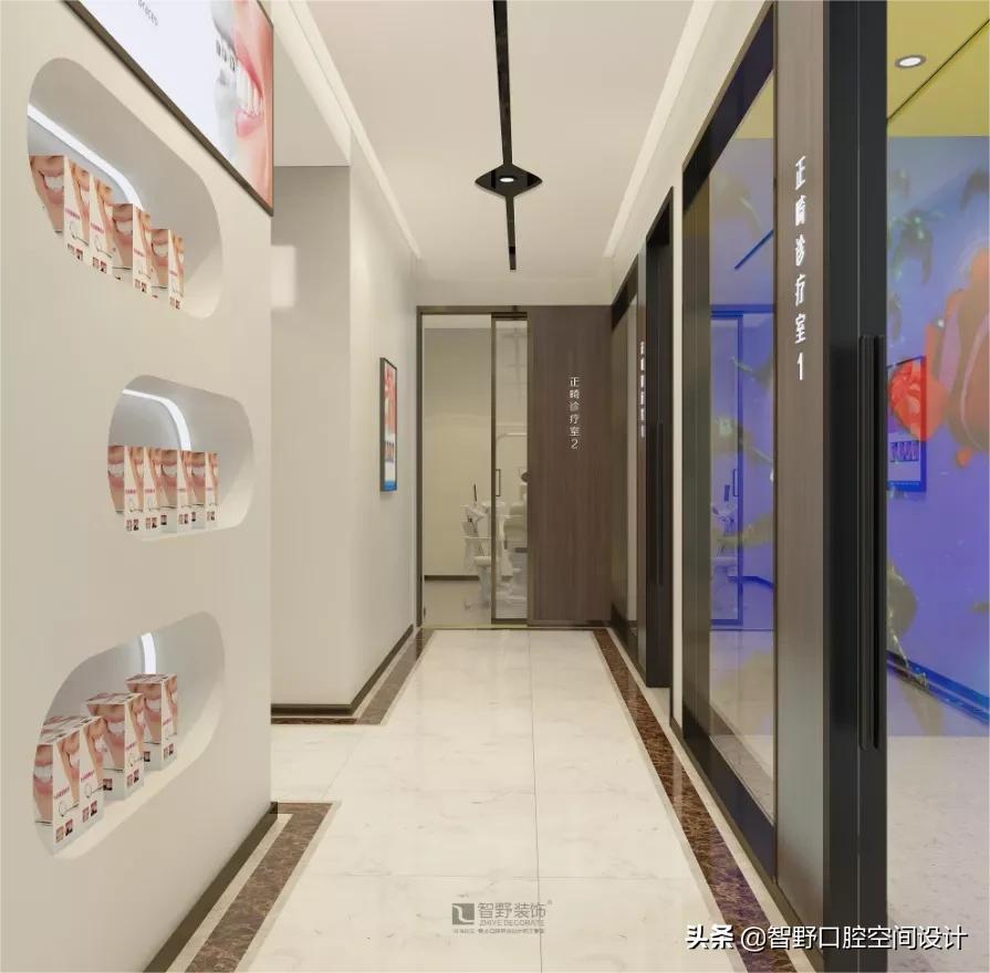 牙科诊所设计装修-明真口腔空间设计-温润柔和的空间气息