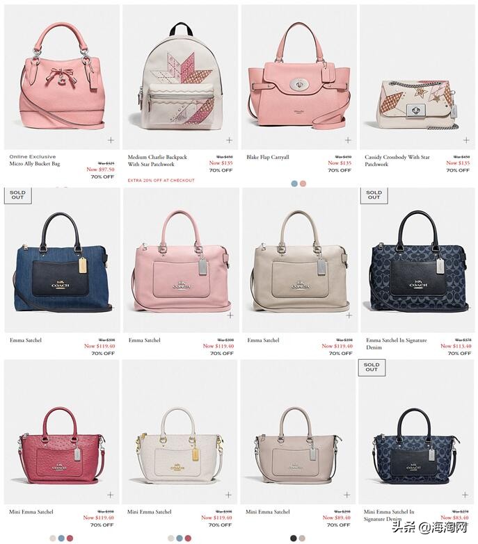 coach蔻驰全场6折特价,coach蔻驰美国直邮