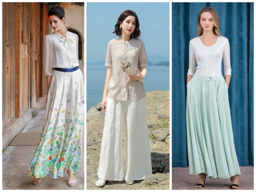 夏日吊带穿搭裙裤,时尚裙裤洋气显气质夏