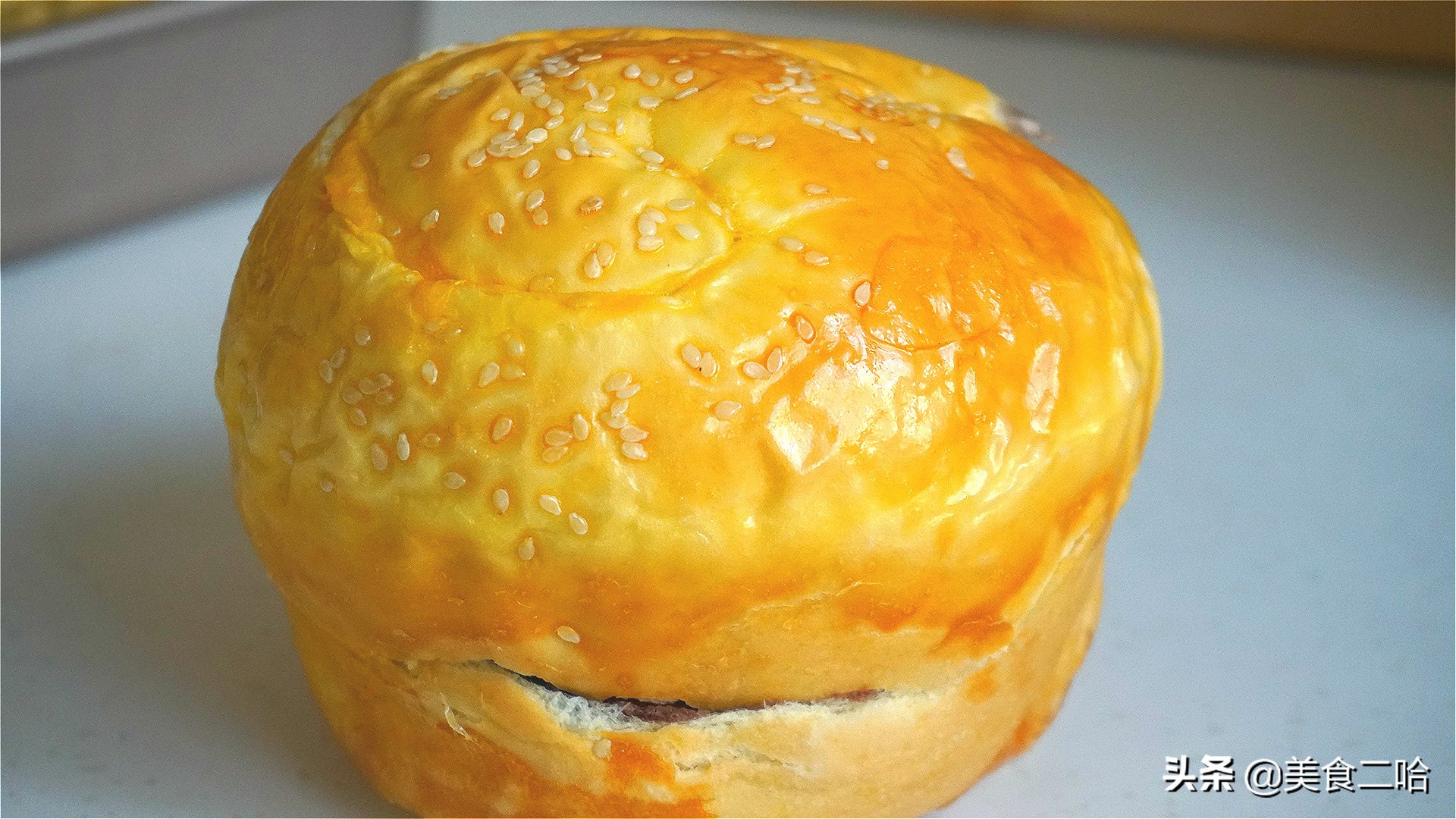 蒸面包不塌不回缩的诀窍,家里没饭了做个饼