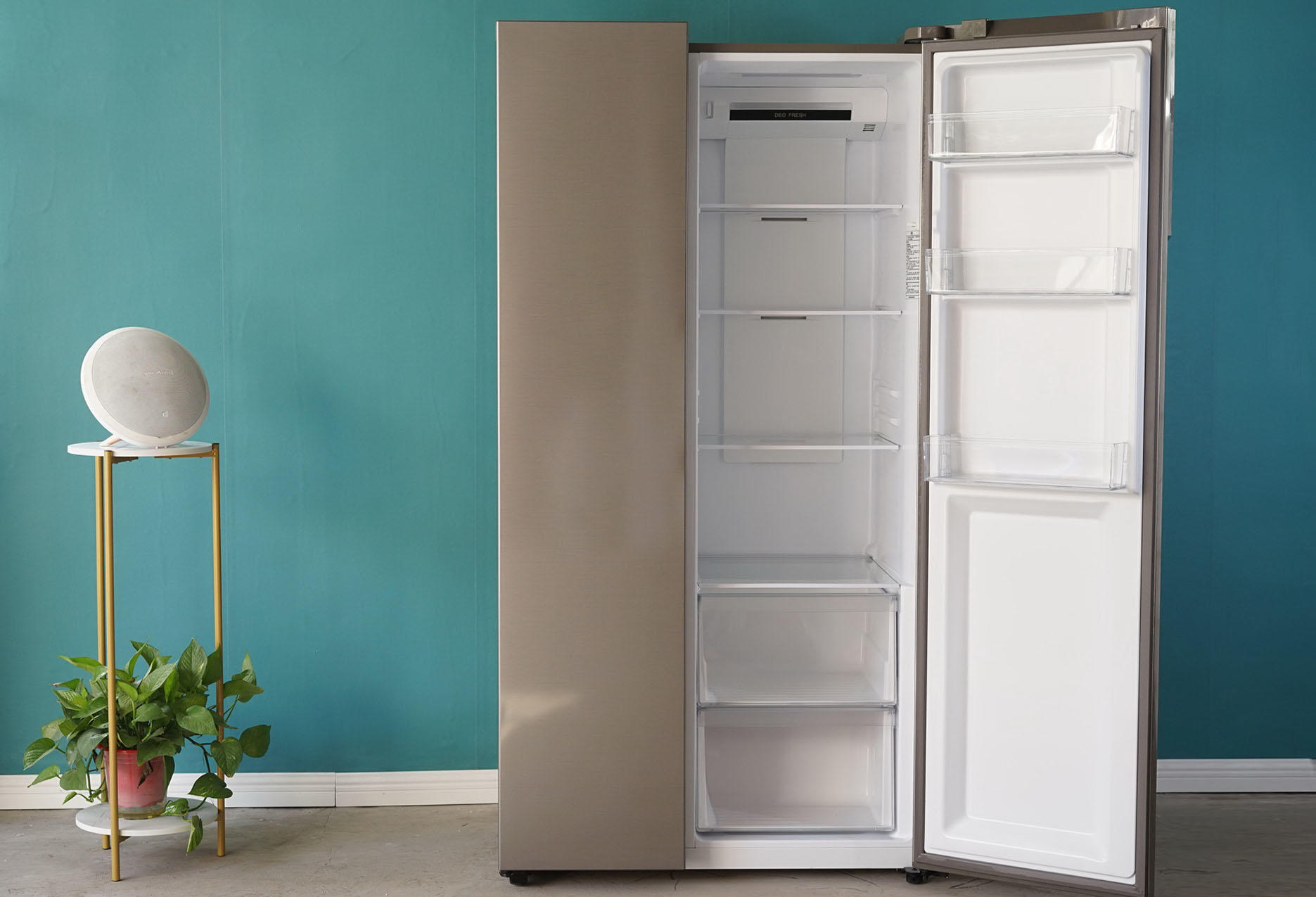 647mm纤薄机身，时尚设计：海尔BCD-515WDPD对开门冰箱