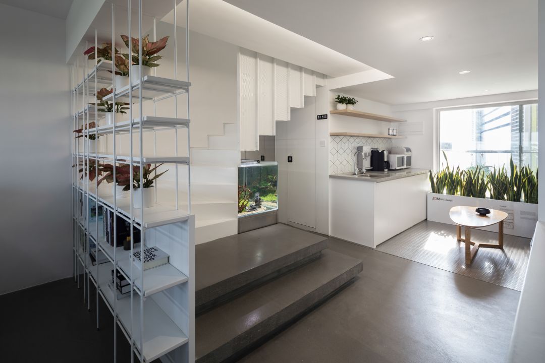 简约开放办公区设计,郑州办公空间设计风格