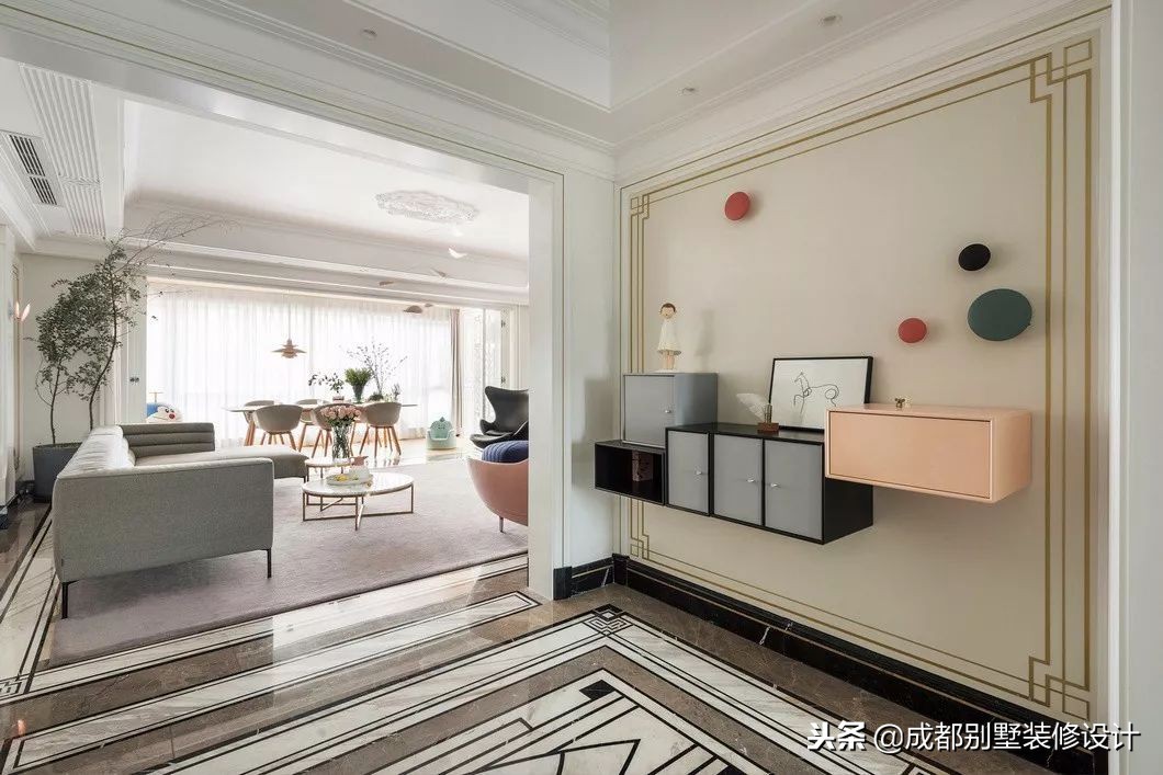 220㎡空中大平层，清新法式设计，家，就得有个精致范儿！