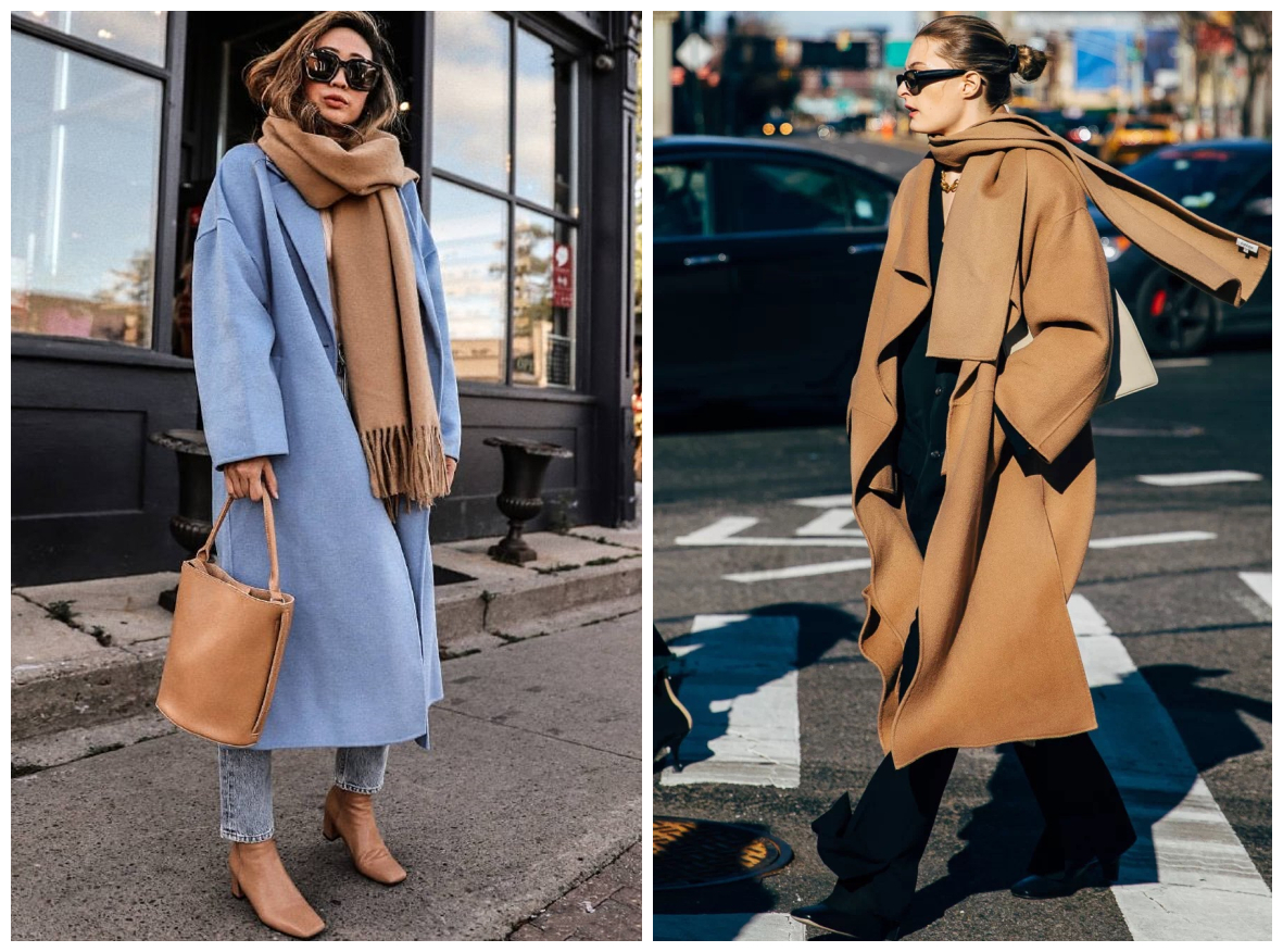 时尚轻奢感明星系列羊羔绒围巾,最潮的围巾的15种戴法超级实用