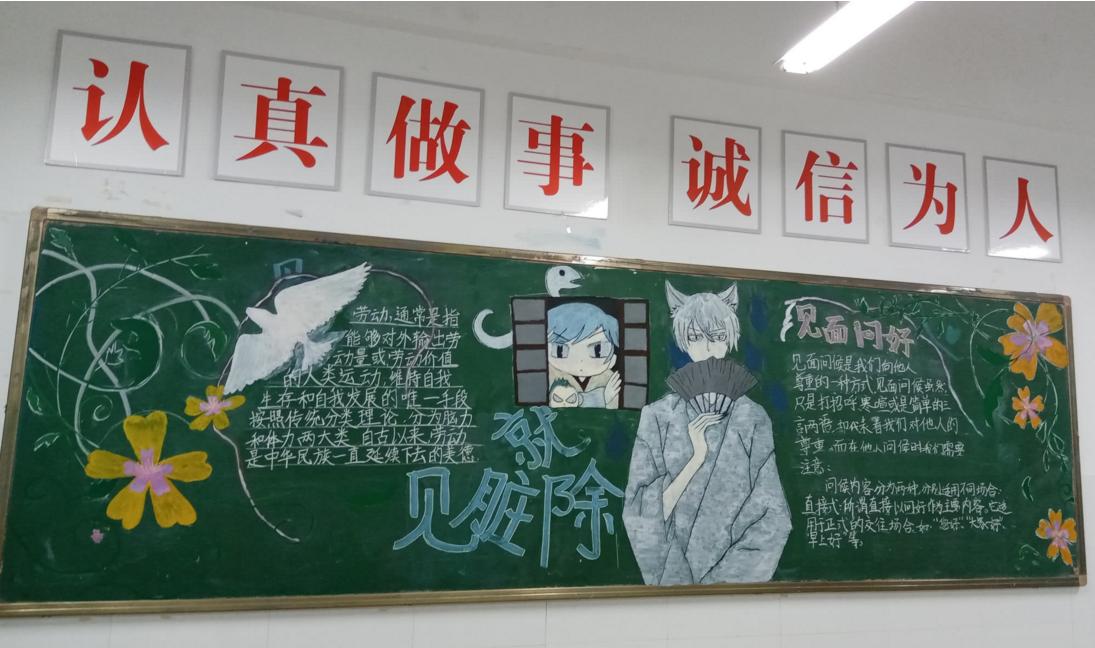 美术生创意黑板报,校园艺术节黑板报粉笔画简单