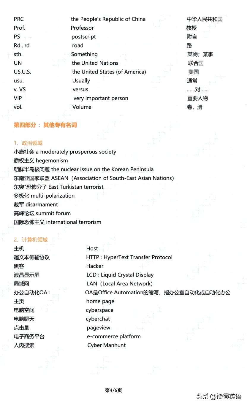 考研英语一翻译必备词汇,考研英语翻译之十大必背句式