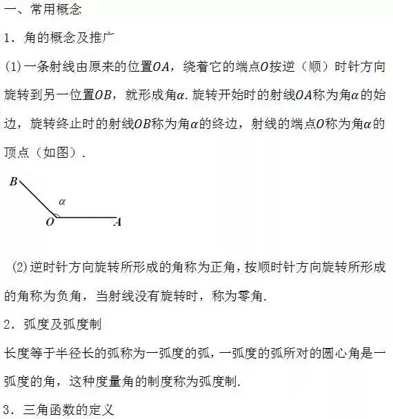 高中数学人教版公式总结大全集,高中数学重要公式大全完整版