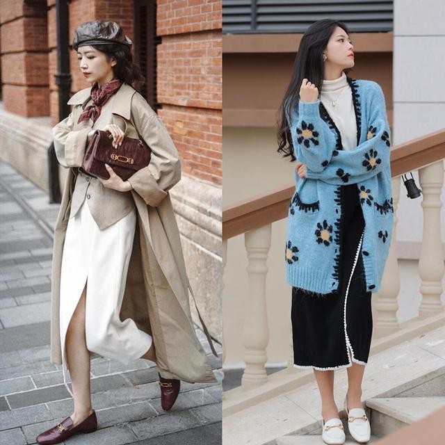 秋冬乐福鞋女款怎么搭配,秋天别穿小白鞋了今年流行乐福鞋