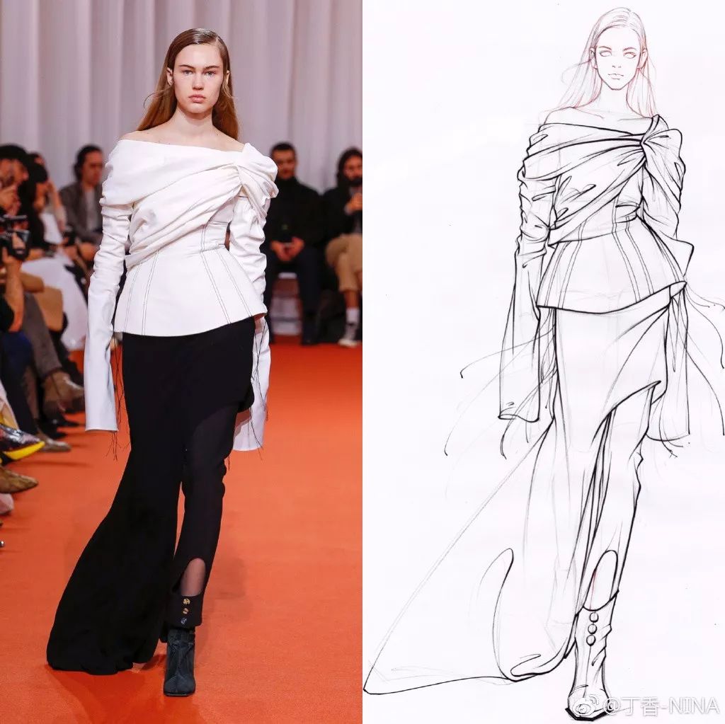 礼服怎么画好看仙气用彩铅,马克笔和彩铅裙子上色教程