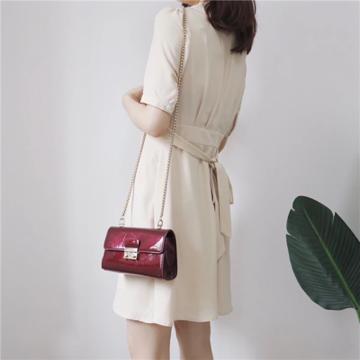 气质系带连衣裙,气质系带收腰连衣裙