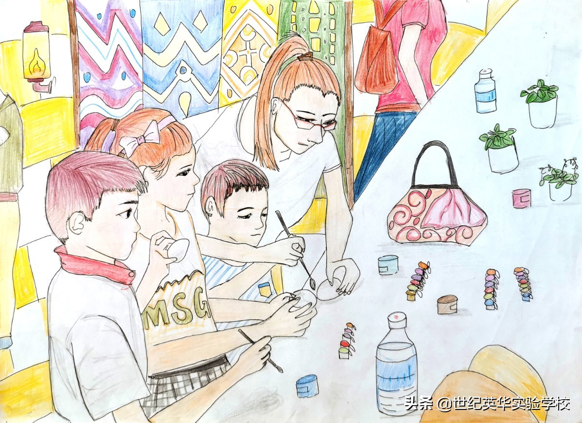 生活中温暖感人的瞬间绘画作品,记录暖人心感人瞬间绘画