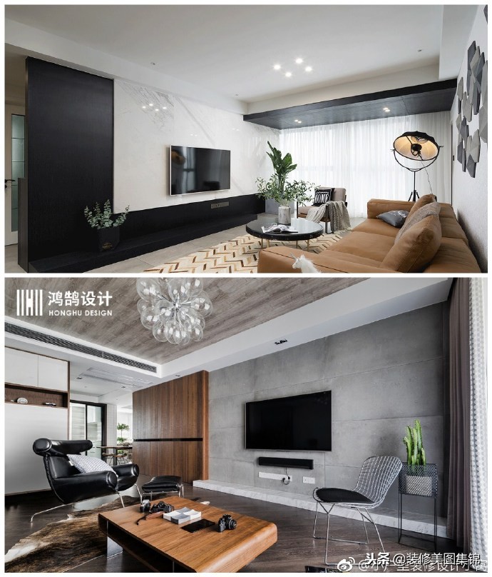 贝壳粉沙发背景墙效果图现代简约,现代简约大气装修客厅电视背景墙