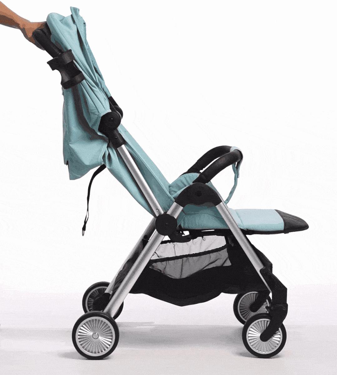 qborn婴儿推车粉色,秒收车