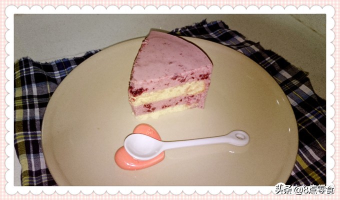 牛奶慕斯蛋糕最简单的制作方法,蓝莓果酱牛奶奶酪慕斯蛋糕8寸