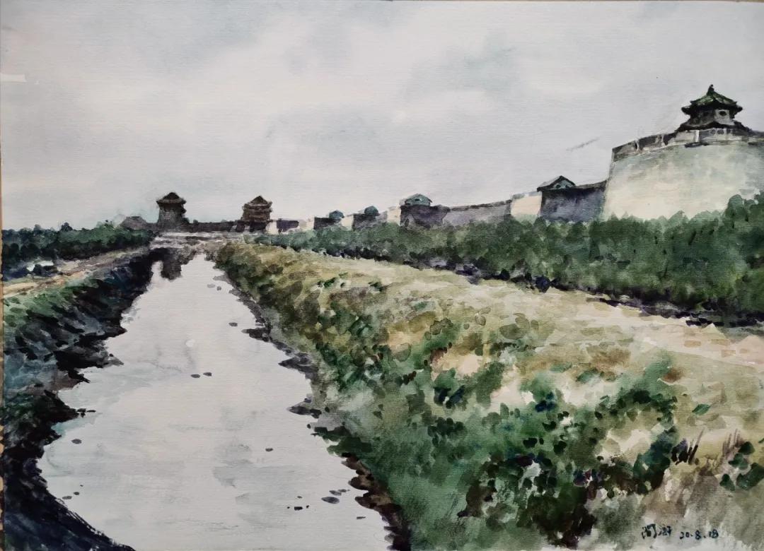 西安大美古城老照片,大美三秦中的陕西名胜古迹的手绘