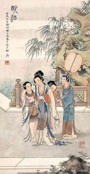 中国古典百美诗画（上）：一位佳丽一首古诗，可谓赏心悦目，收藏